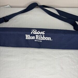 PABST Blue Ribbon NEW Portable Can Cooler Cylinder Stack Shoulder Handle Zip